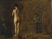 Thomas Eakins William Rush Carving His Allegorical Figure of the Schuylkill River USA oil painting artist